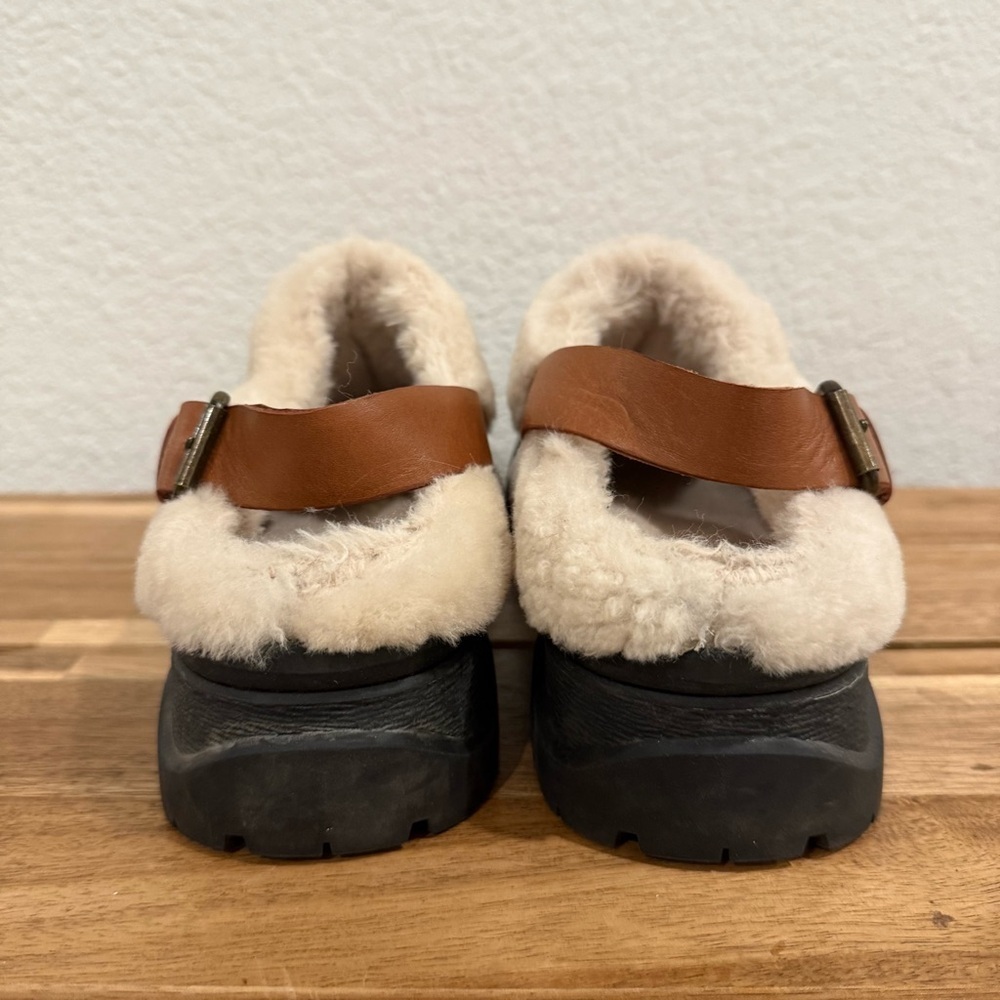 Madewell- The Sherling Sigrid Slingback Shearling Mule- Size 8 - Picture 5 of 9